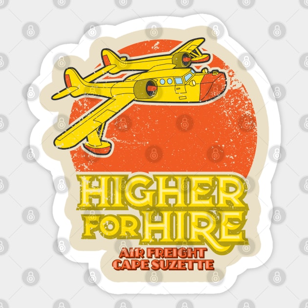 Higher for Hire Sticker by Geekeria Deluxe